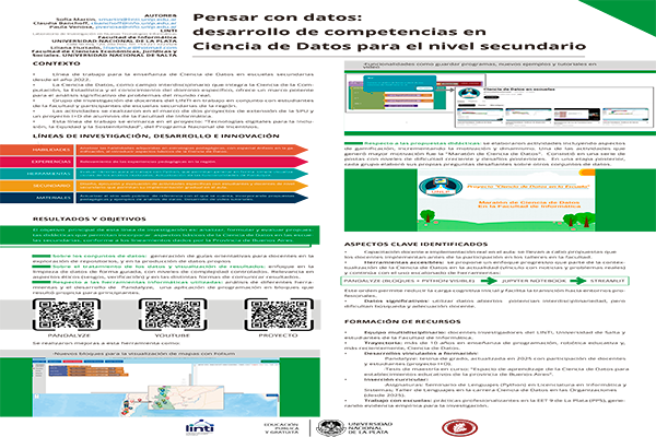 Pensar con Datos: Desarrollo de Competencias en Ciencia de Datos para el Nivel Secundario
